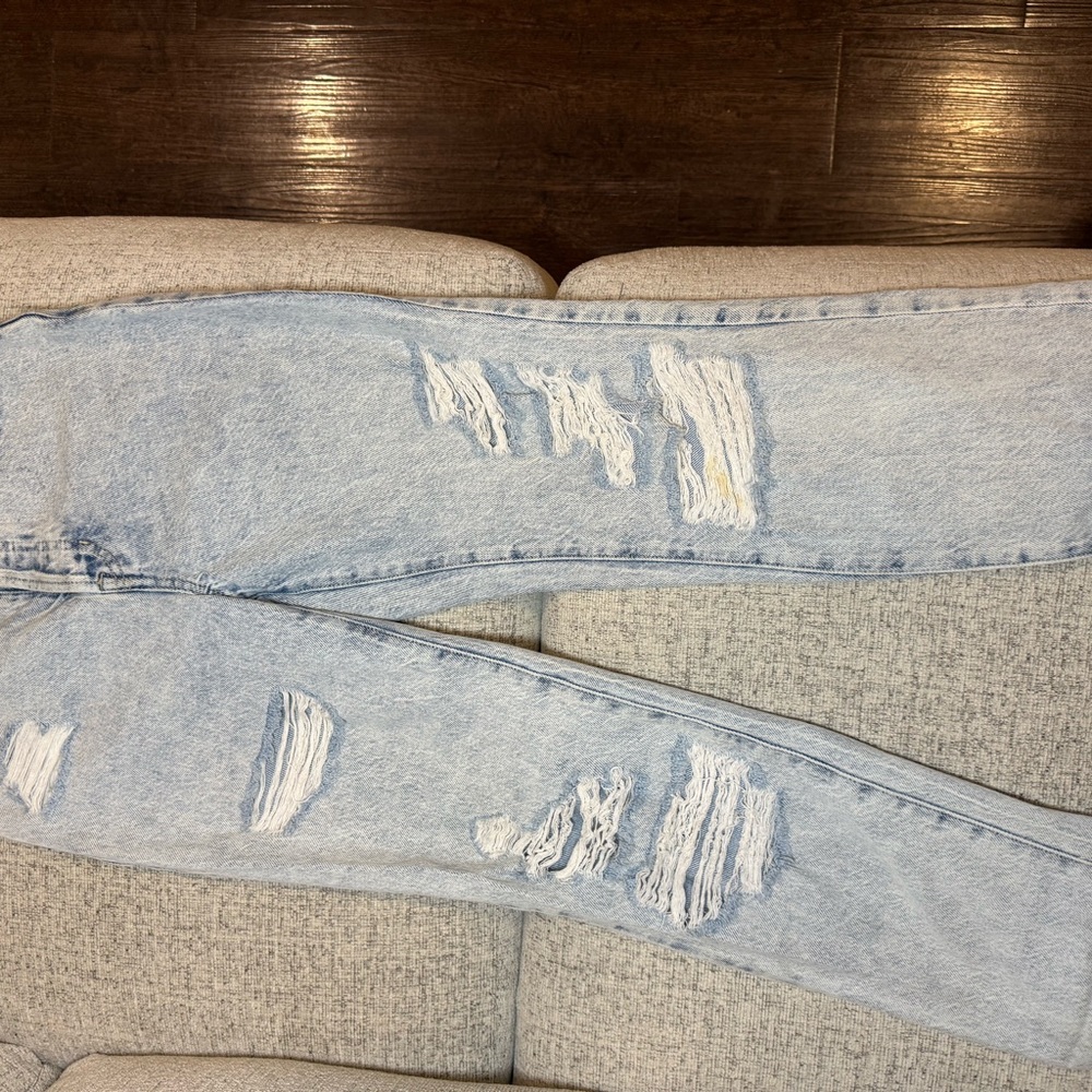 PacSun Light Blue Distressed Boyfriend Jeans